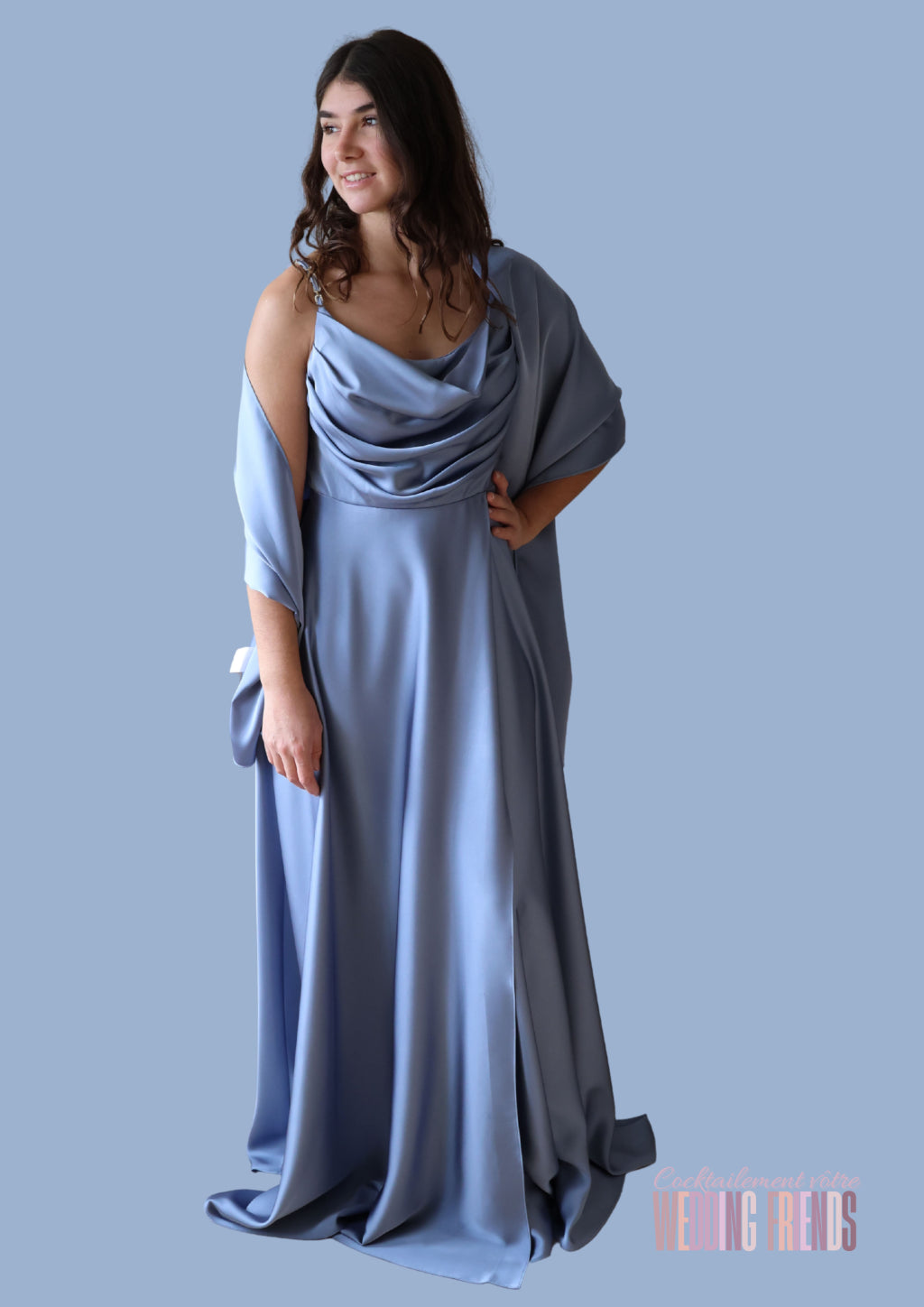 blue-cocktail-and-evening-satin-dress-with-stole-bridesmaid dress-wedding-dress-prom-dress-graduation-dress-family- celebrations-dress-parties-dress-New-Years-Eve-dress-Christmas-dress-and-dresses-for-events-parties-and-Valentines-Day-weddingfriends.fr