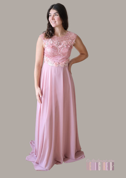robe-de-cocktail-de-soiree-rose-floral-wedding-friends.fr-pour-demoiselles-dhonneur-de-mariage-bals-et-fetes-de-fin-dannee-Noël-nouvel-an-evenements-soiree-st-valentin 