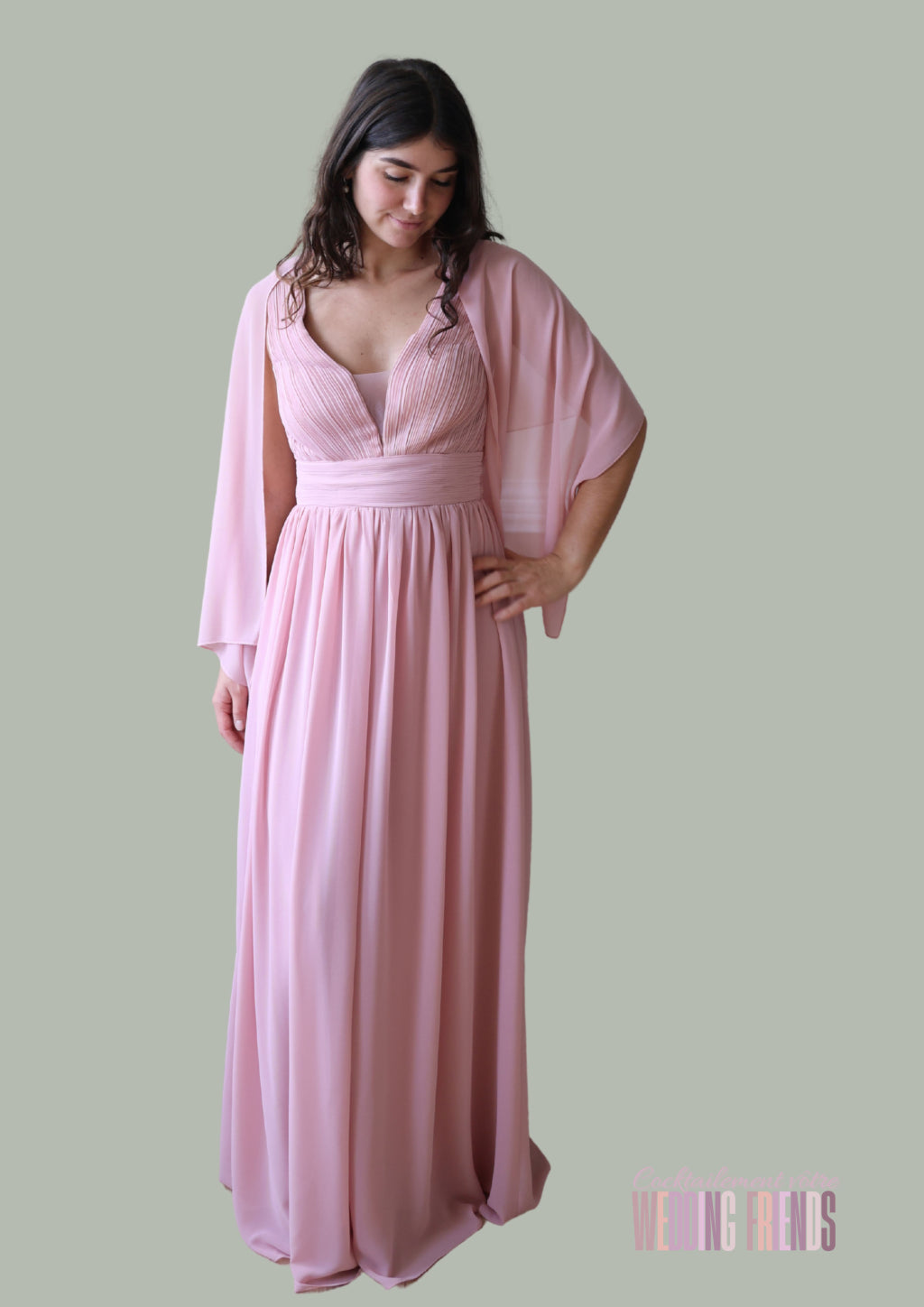 robe-de-cocktail-de-soiree-rose-avec-etole-wedding-friends.fr-pour-demoiselles-dhonneur-de-mariage-bals-et-fetes-de-fin-dannee-Noël-nouvel-an-evenements-soiree-st-valentin 